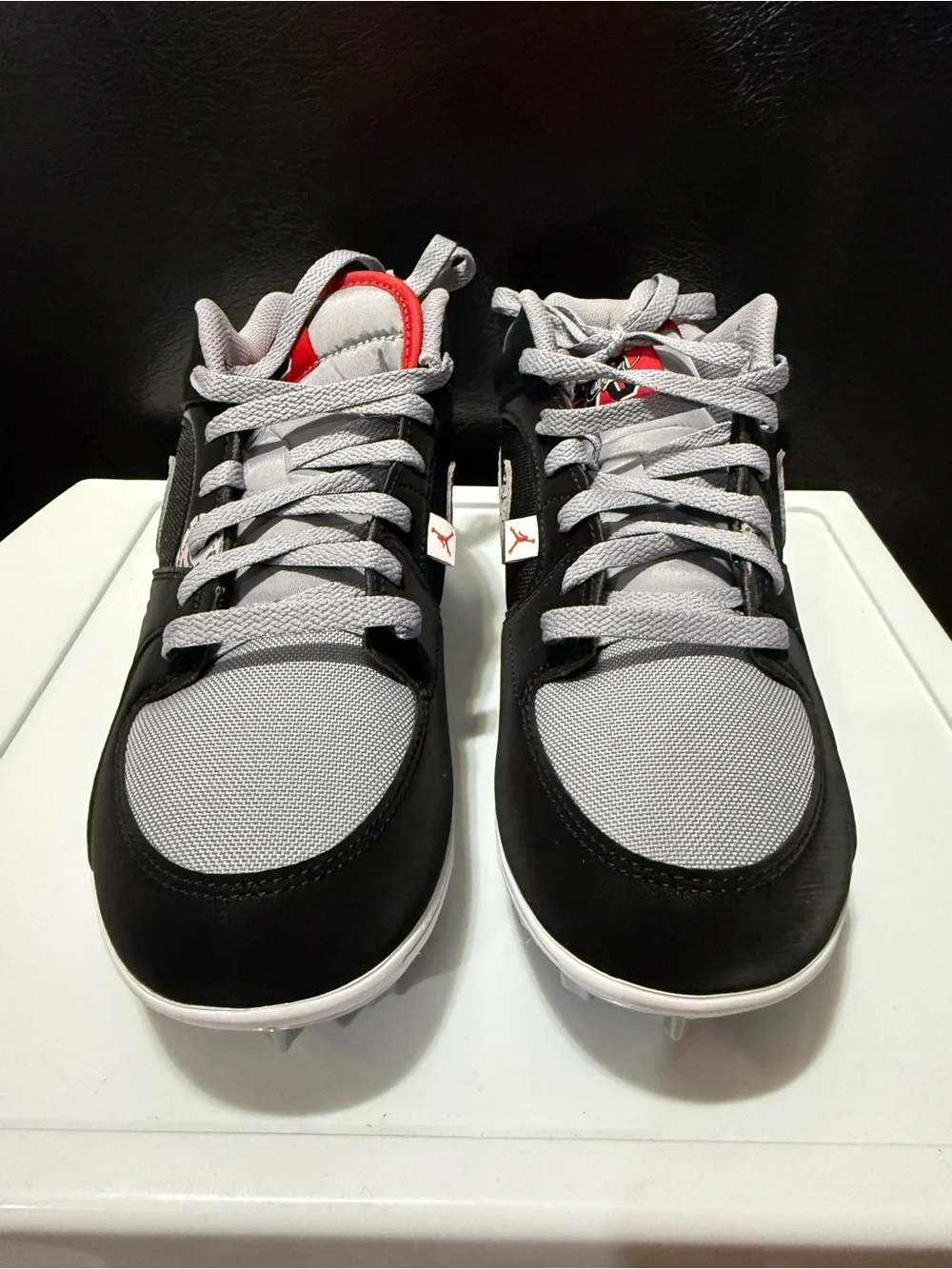 Air Jordan Stadium 90 Low TD Black Cement Cleats HQ0210-060 Men Sizes